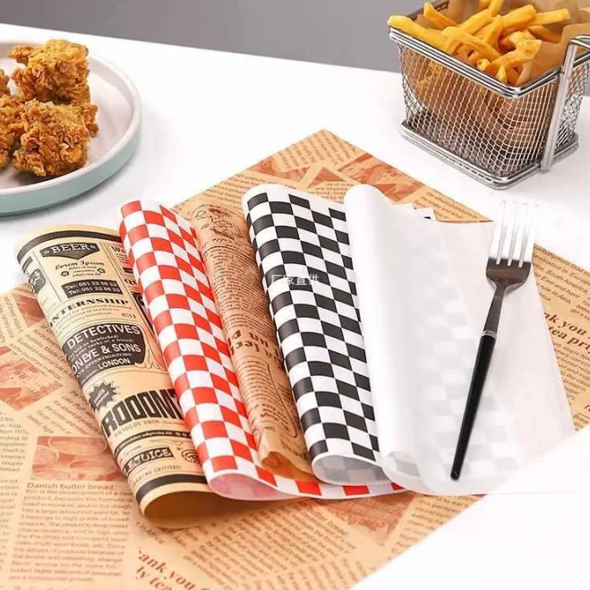 Green Food Packaging PE lamination Wrap Paper Printed  Custom Logo Design