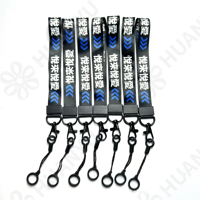 Custom adjustable sublimation short wrist strap lanyard for e.cig-pen holder keychain water bottle camera speaker light stick