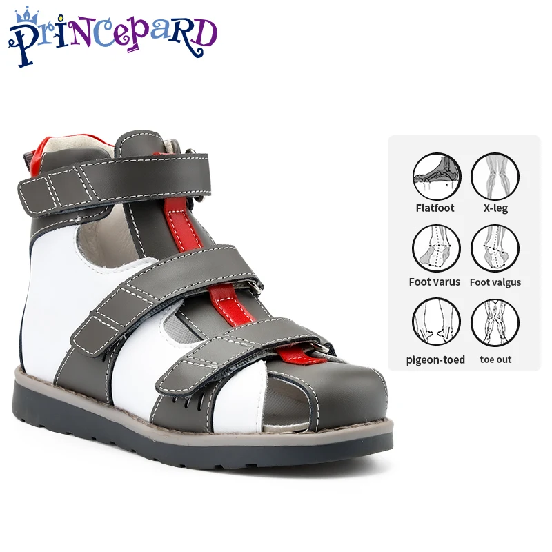 Princepard Orthopedic Corrective Sandals for Kids Summer Toddlers Thomas sole High Top Shoes for Children with Ankle Support