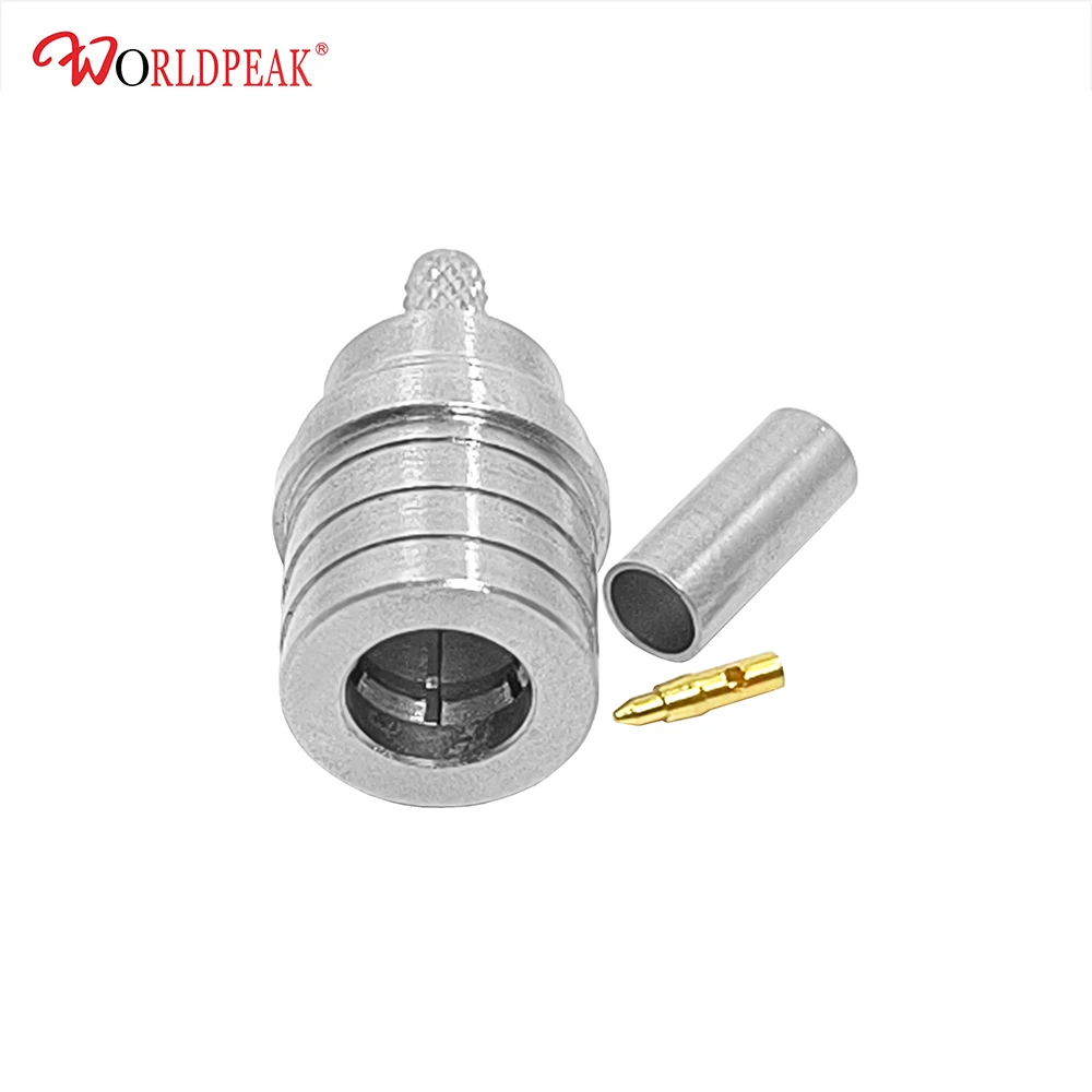 QMA-J rf connector QMA male crimp cable coaxial for RG316/rg174/rg179/LMR195/LMR200/RG58/RG142 lmr240 h155 rf Coaxial cable