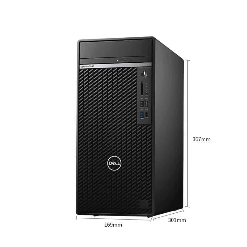 Настольный компьютер Dell OptiPlex 7090MT для бизнеса офиса дома Настольная компьютерная техника 8G 256G M.2 NVMe 21 5 дюймовый монитор настольные