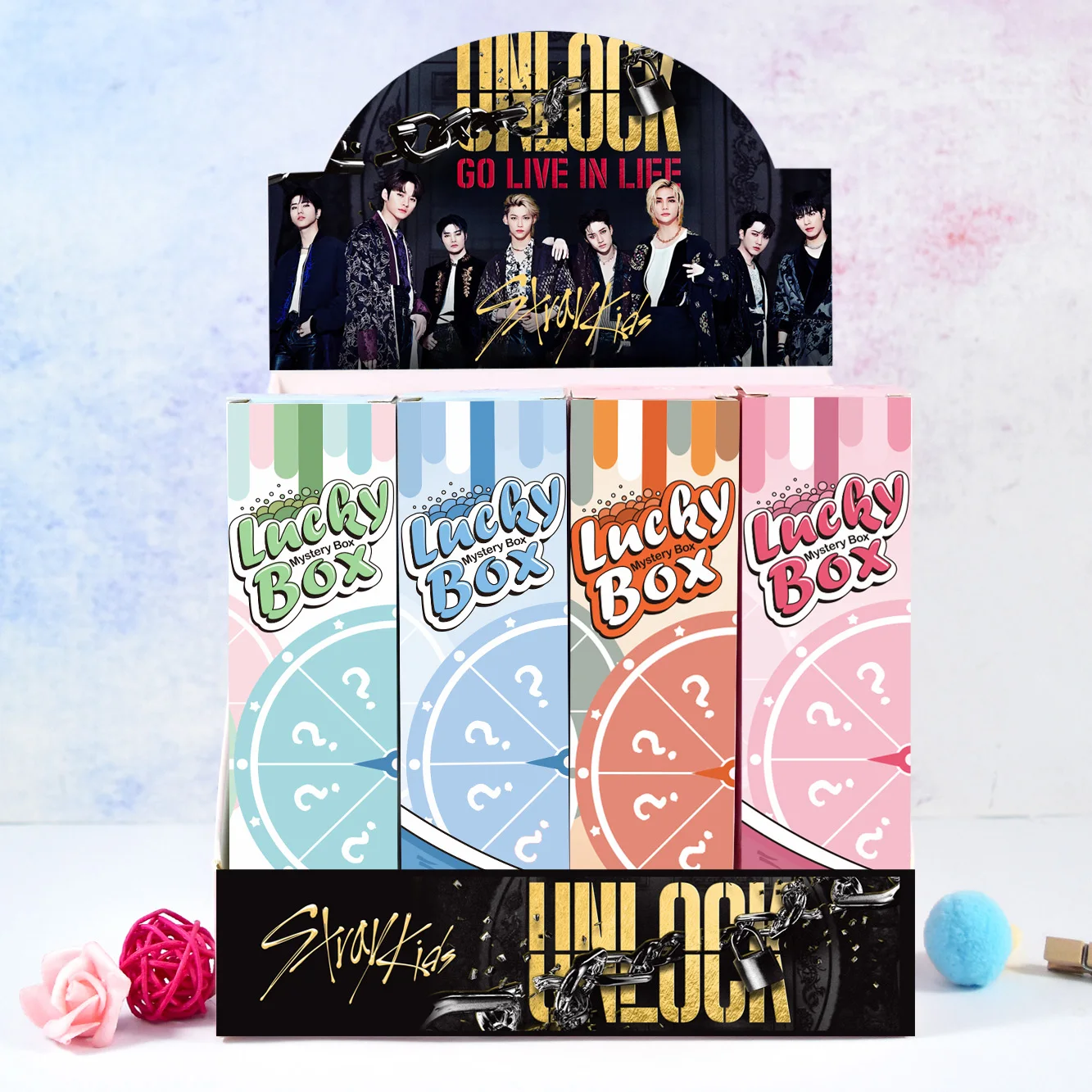 Lucky Gift Box Star BT BL STR GOT NCLeague 2022 Deco kit Ink Surprise Box DIY LOGO Blind Box