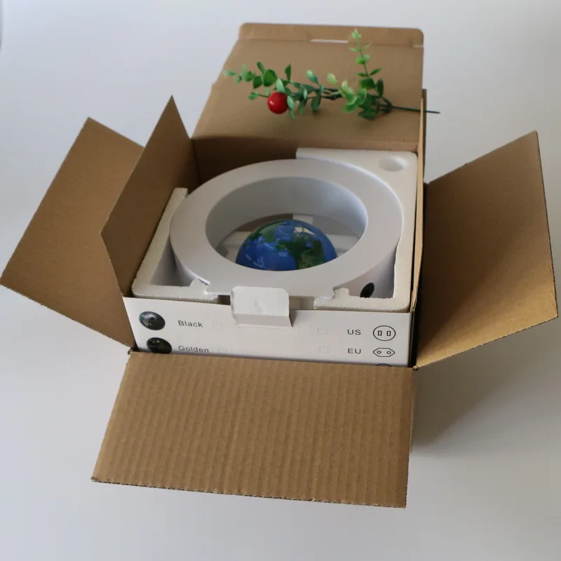 Innovative Products 2022 Home Decorations For Living Room Anti-gravity O Shape Magnetic World Map Led Globe Floating