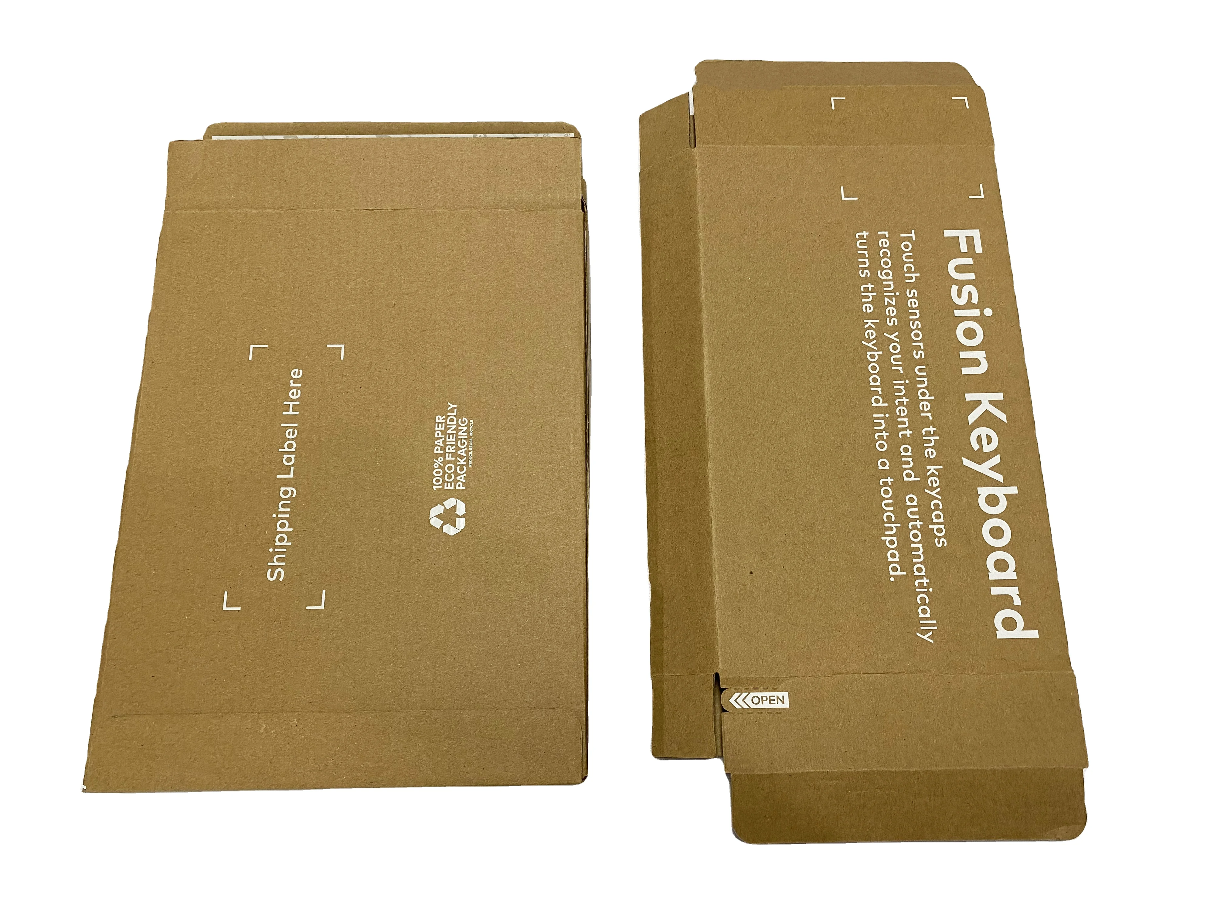 White printed fashion attractive design consumer electronics packaging corrugated shipping box custom