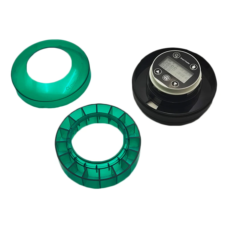 New Popular Rounded Recharge Lithium Automatic Timer Fish Feeder Smart LCD Fish Food Feeder for Aquarium Fish Turtle Tank
