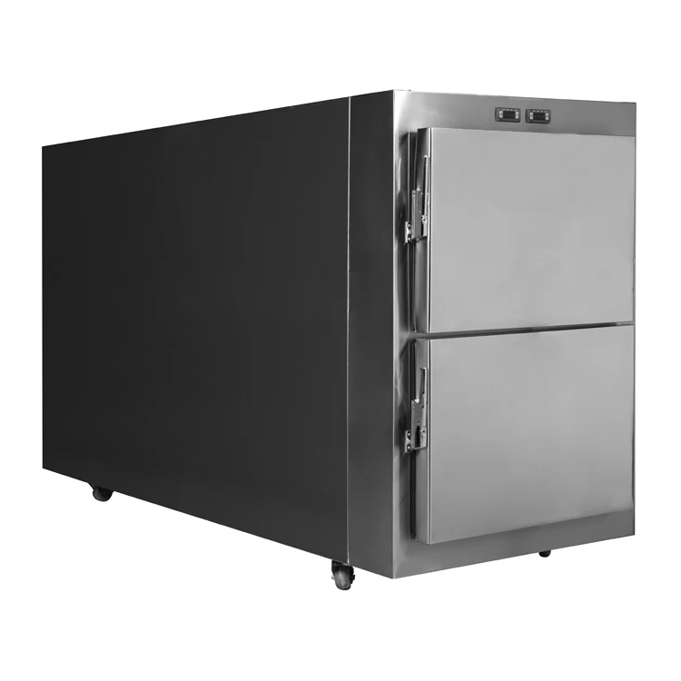 Factory Price Stainless Steel High Quality Morgue Freezer 2 Bodies Morgue 2 Corpses Mortuary Refrigerator Freezer For Dead Body