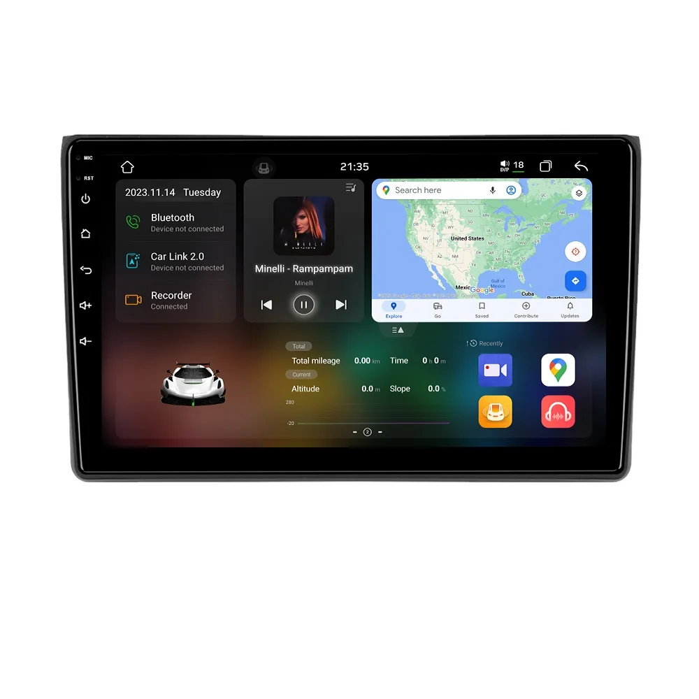 Для Audi A4 S4 B5 B6 B7 RS4 2002-2008 Android 13 автомобильный монитор 8 + 256g carplay DSP RDS GPS встроенный в 2din радио dvd-плеер 5 1 HIFI
