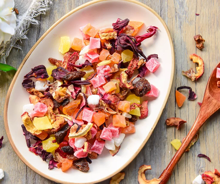 Factory Wholesale  Blended Chinese Dried Fruit flowers tea flavored tea beauty slimming tea