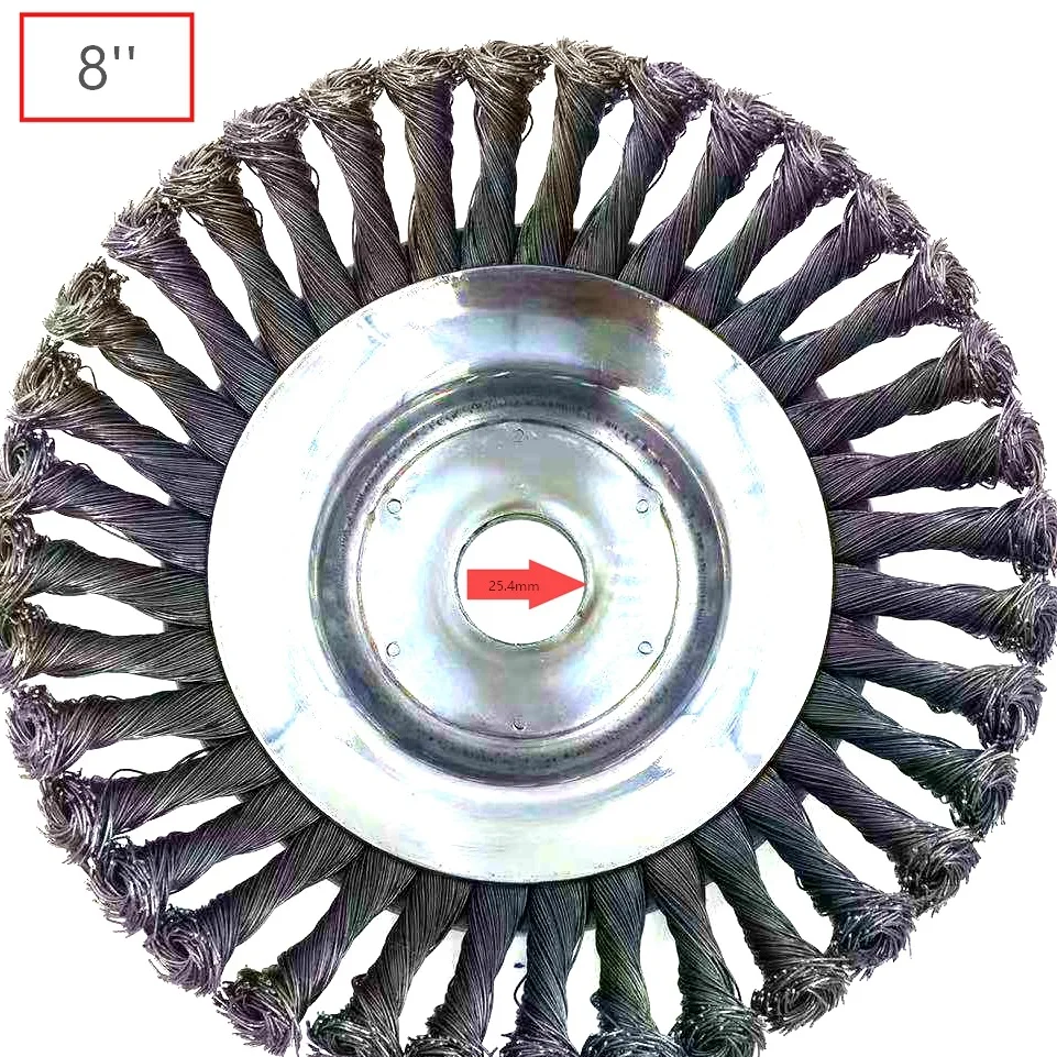 Lawn Mower Garden Weed Brush Rotary Weed Brush Flat Wire Wheel Brush High Carbon Steel DIY OEM Cordless Electricity 1 Years QS