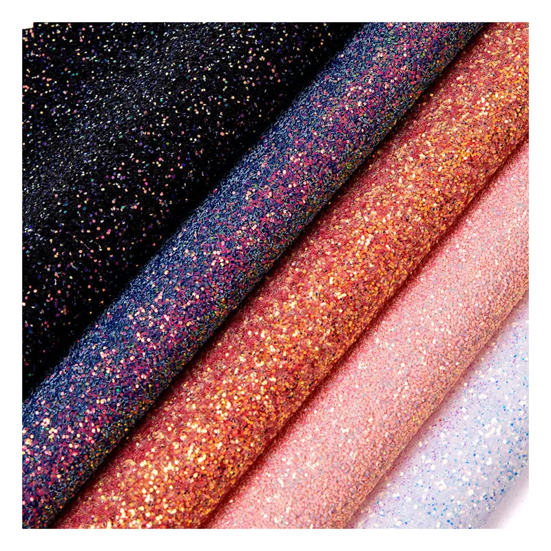 Искусственный Блеск-Волоконный текстильный лист блестящие туфли-лодочки на устойчивом кожа ткань для сумки