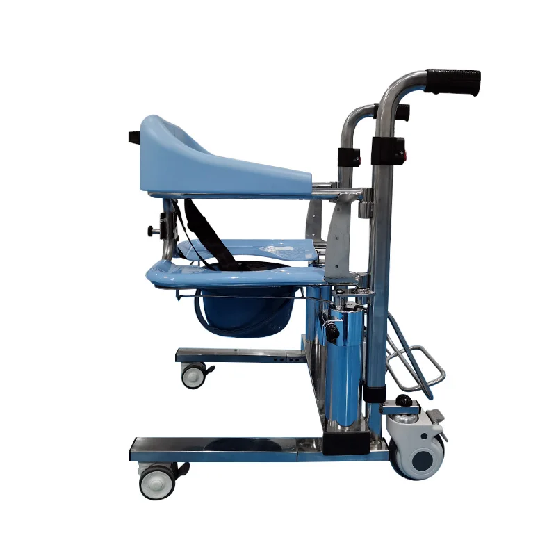 TCM-01S Pedal Lifting Transfer Transit Manual Commode Wheelchair With Toilet