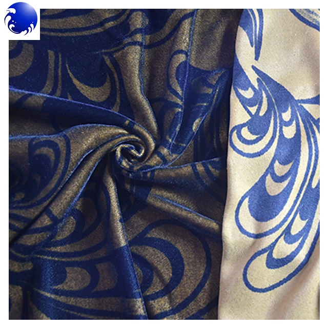 hot sale super quality two tone print woven micro velvet 9000 for fashionable dress