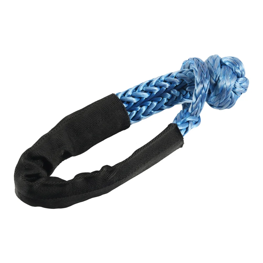 28 Tons 62500 pounds Amazon Hot Selling OEM Customized Logo Recovery Tow Strap Rope UHMWPE Soft Shackle