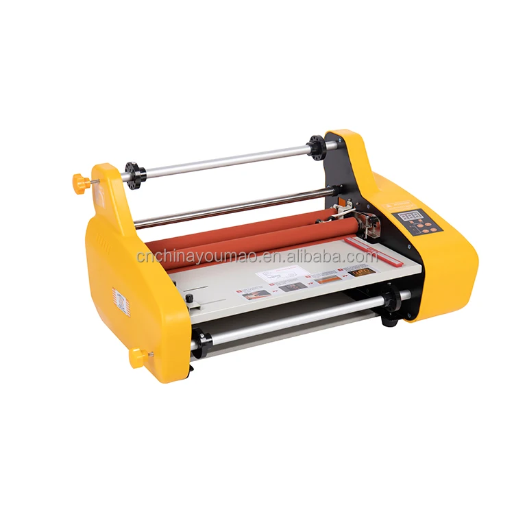 High Precision Office FM3510 Hot Cold Roll Laminator Small Hot Roll Laminating Machine For Personal usage