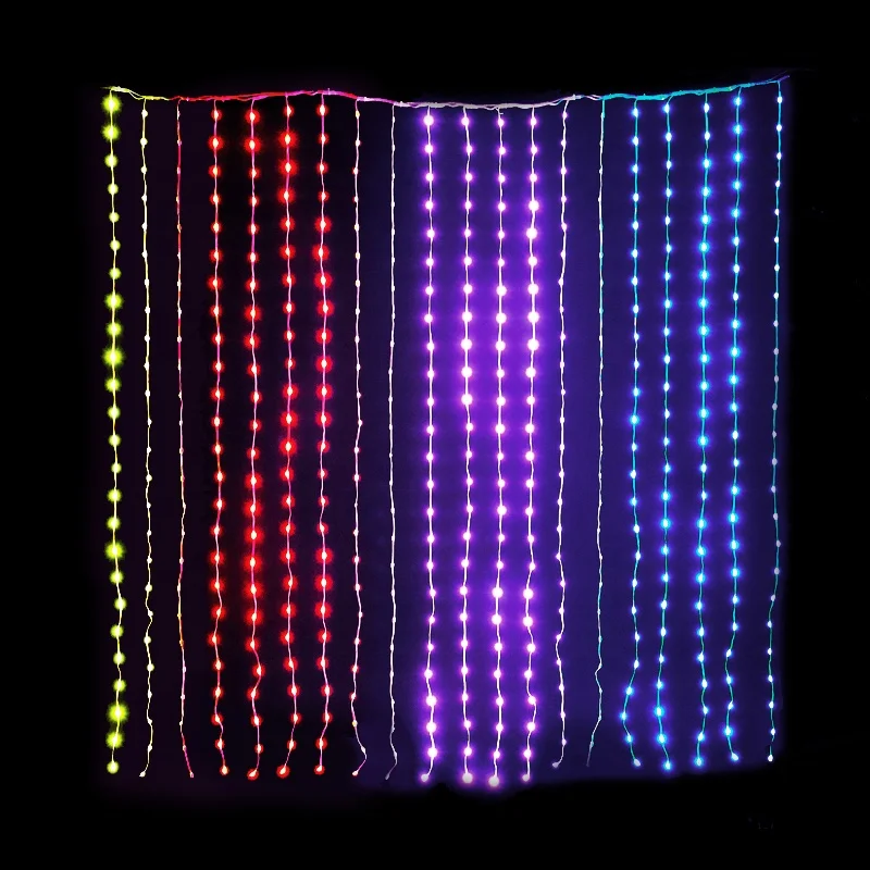 smart string lights KING YI other holiday decoration landscape lighting curtain light app control smart lamps linternas