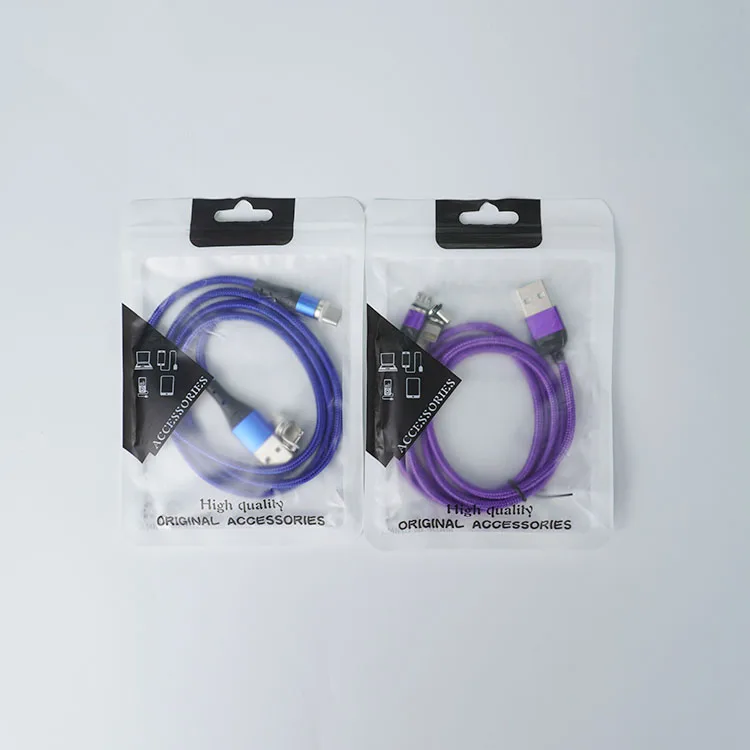  360 вращающийся магнитный кабель для передачи данных 3A micro usb c LightningCable 3 в 1 Магнитный зарядный iphone быстрое зарядное устройство