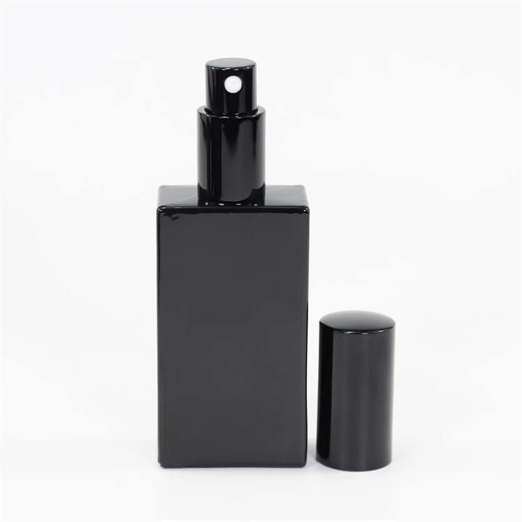 Free Sample 30ml 50ml 100ml Custom Screw Black Spray Glass Perfume Bottles