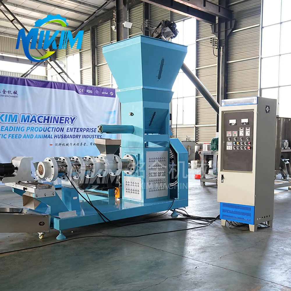 2 tons per hour fish pet feed extruder / extruder tool floating fish feed / full automatic industrial forced feed extruder