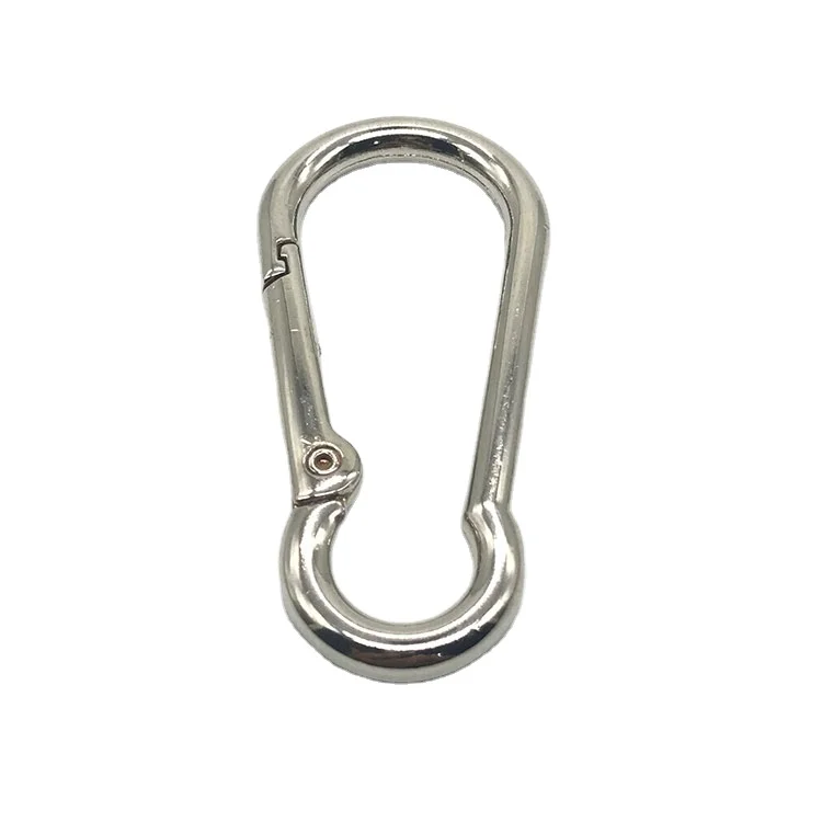 metal climbing buckle locking carabiners zinc alloy carabiner spring snap hook