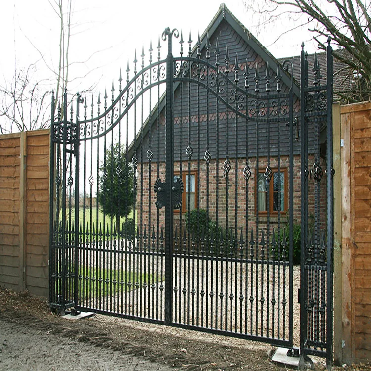 Modern stylish house iron main gate designs with high quality and good price
