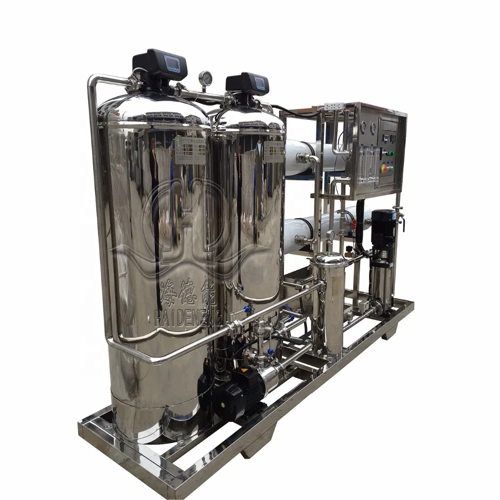 Chemical 2000L/H two stage RO pure water treatment machine