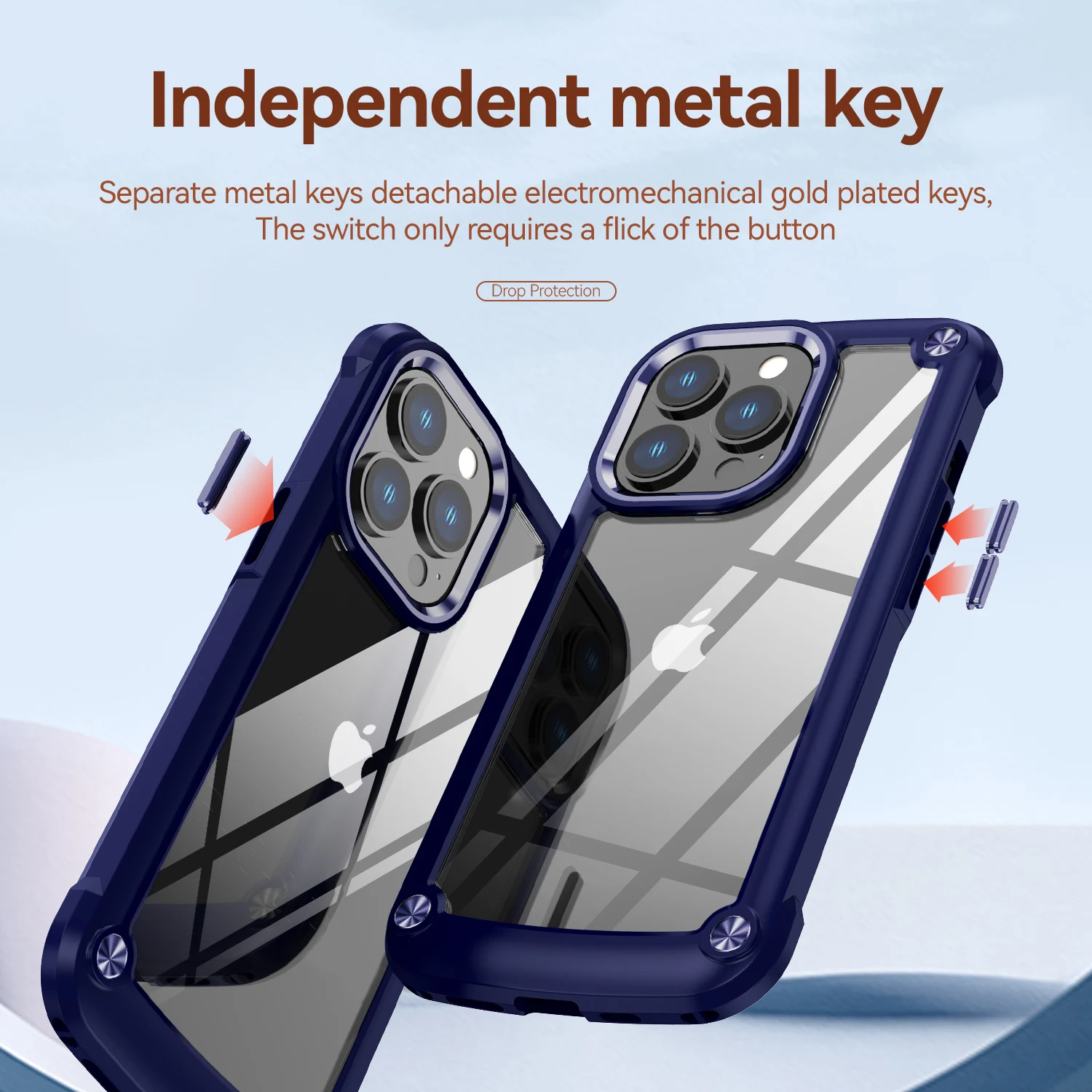 Противоударный чехол из ТПУ для iPhone 14 жесткий прозрачный поликарбоната Pro Max новая