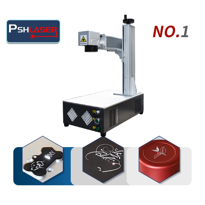 Portable 20w 30w 50w fiber laser marking and cutting Co2 UV engraver machine marker for Jewelry metals steel