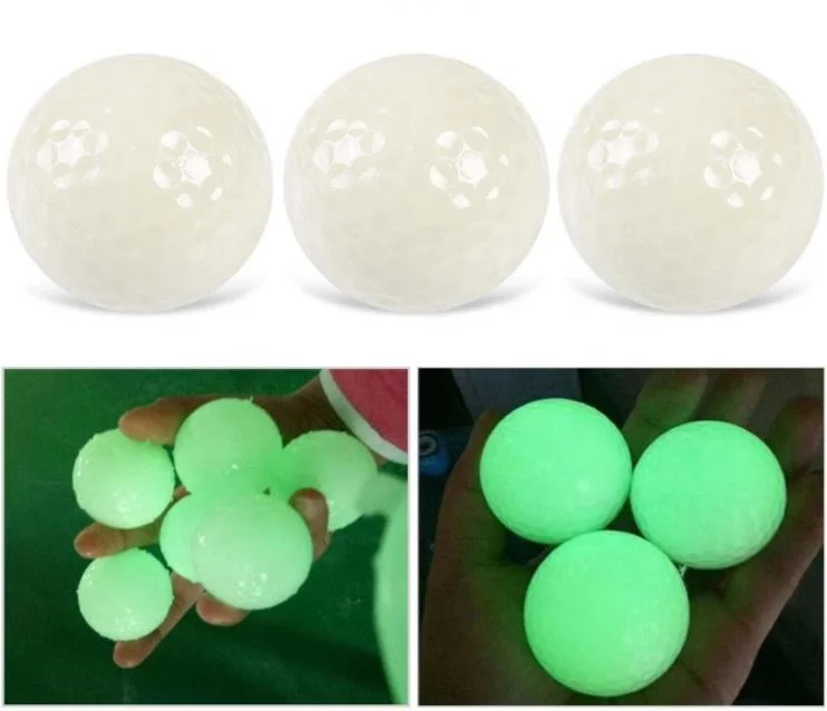 Golf Ball Glow night flyer Conformation luminous night Golf  With Logo glow in the dark golf balls