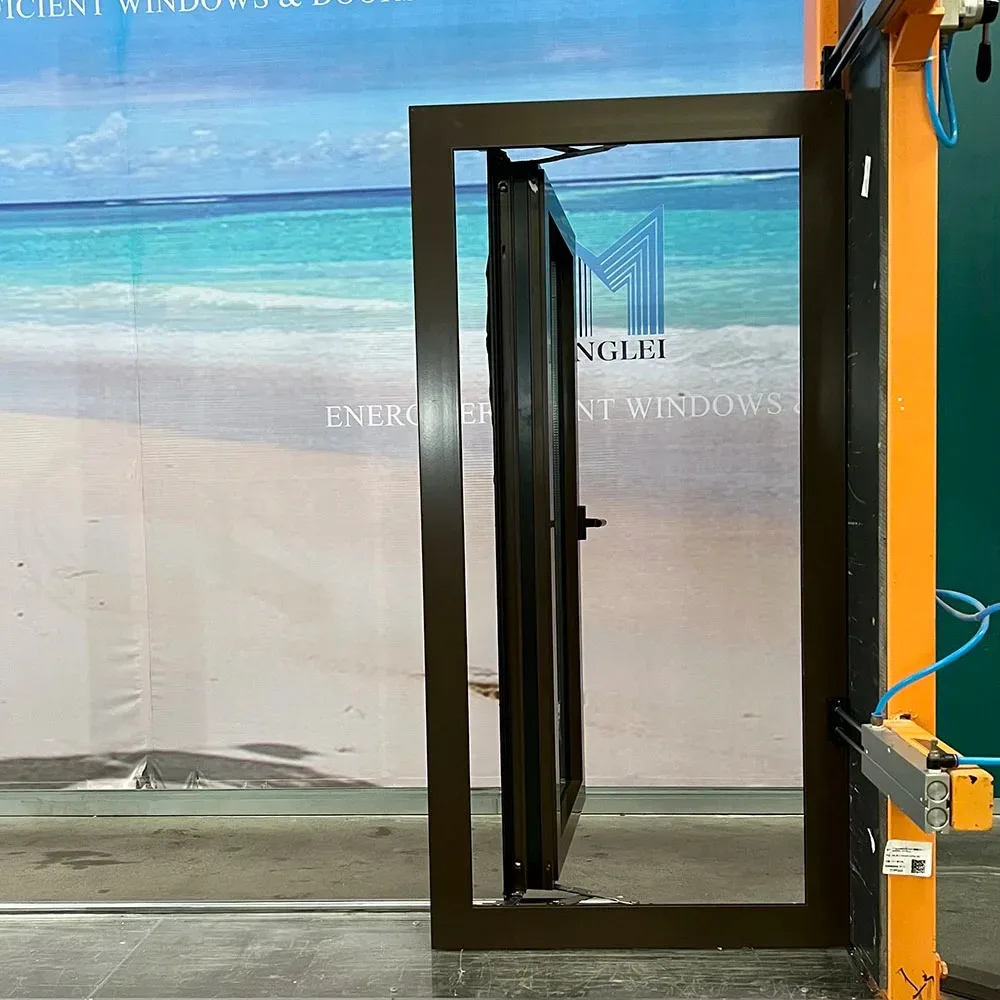 Minglei Hot sale in Australia sound proof thermal break window double glazed glass aluminum casement window