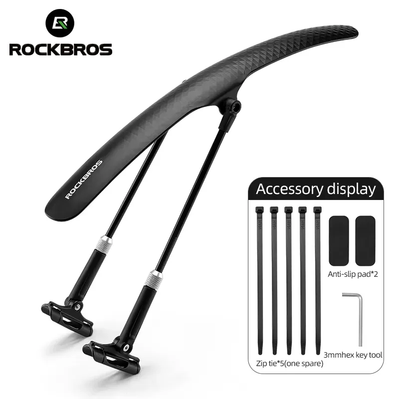 ROCKBROS Wholesale Arbitrary regulation Bike Fenders Adjustable Bicycle Mudguard Steel Road Dirt Bike Front Fender
