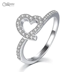Lover Rings Engagement Heart Shaped Crystal Gemstone Inlay Design New Arrival Bulk Buy Price