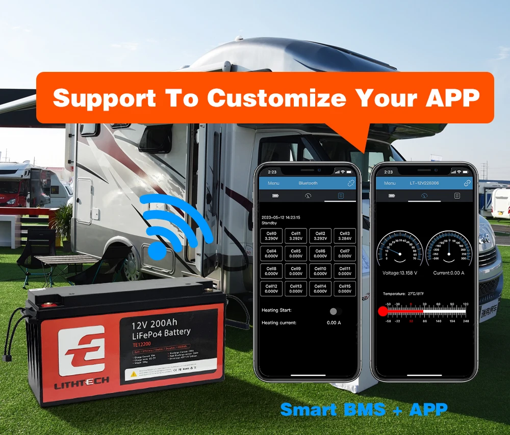 Deep Cycle Lifepo4 Lithium Ion Batteries Pack Battery 12v 24v 100Ah 200Ah 300Ah Phosphate Battery For RV Boat Electric Forklifts