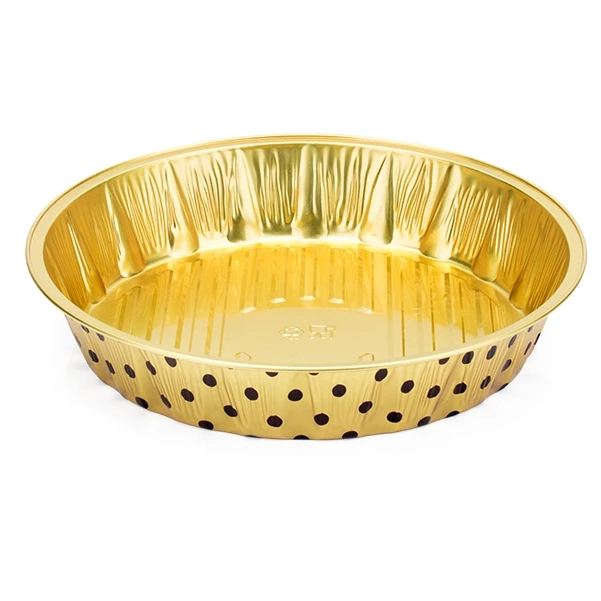 ABL1250ml Durable printed Aluminum Foil Making Machine Pie Pizza Pan  Disposable Aluminum Foil Containerwith Lids Baking