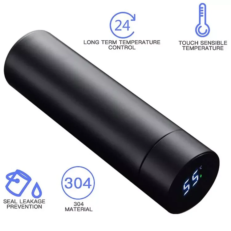 temperature bottle termo inteligente infuser water bottle vacuum flasks tea cup with infuser