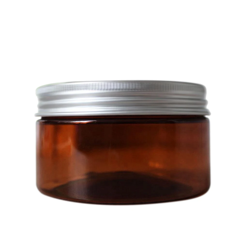 brown 200ml hard amber pet plastic jars