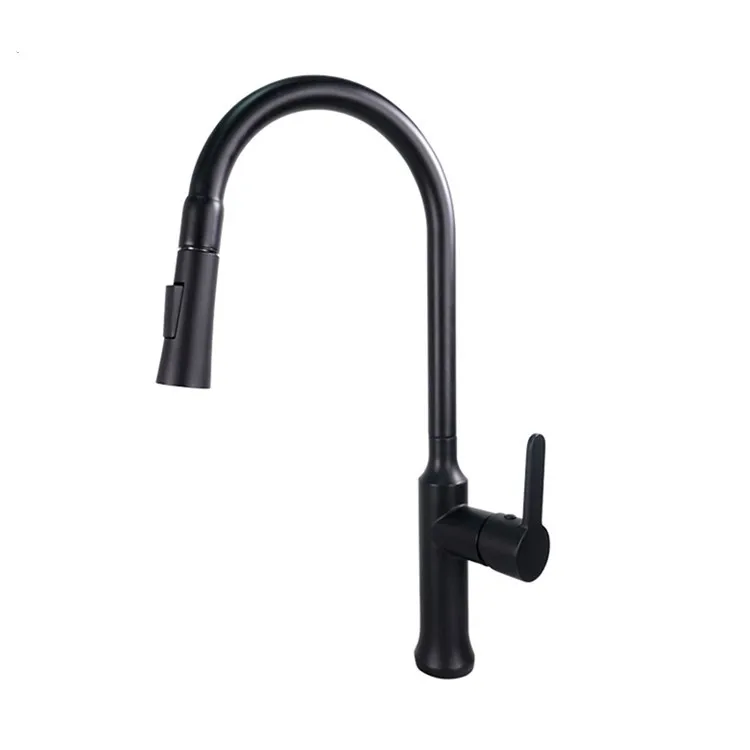 2023 New Kitchen Sink Mixer Water Tap Faucet for Kitchenroom Black Torneira Pull Down Spring Taps Kitchen Sink