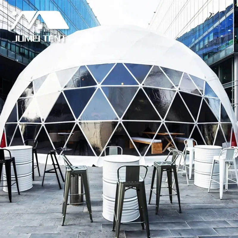 2020 Waterproof Half Dome Tent Five Star Luxury Hotel Resort Round Carpa Glamping Marquee Factory Price