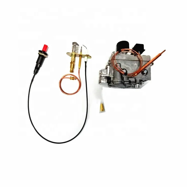 
gas heater temperature control valve with piezo and pilot 