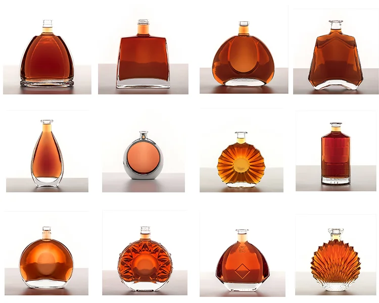 Custom Engraved Empty Spirits Xo Brand Alcohol Whisky 750ml Vodka Glass Bottle for Liquor