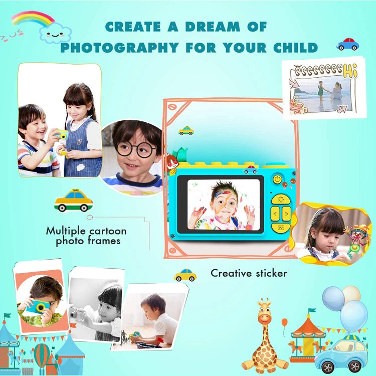 New Gift Toys Educational Photography Gifts The Mini Hd Camera For Children With Waterproof Case Underwater Kids Real Cameras