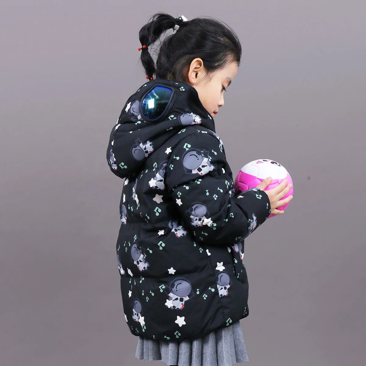 Kid coat waterproof blue high quality winter  kids bomber jacket corlourful  kids down coat