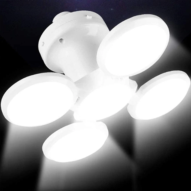 Solar charging four-leaf folding Camping lamp Tent Emergency lighting rechargeable bulb lamp