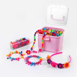 Wholesale Pop Beads Handmade Kids Craft Set Jewelry Making Kit Diy Acrylic Bead Kit Accessories