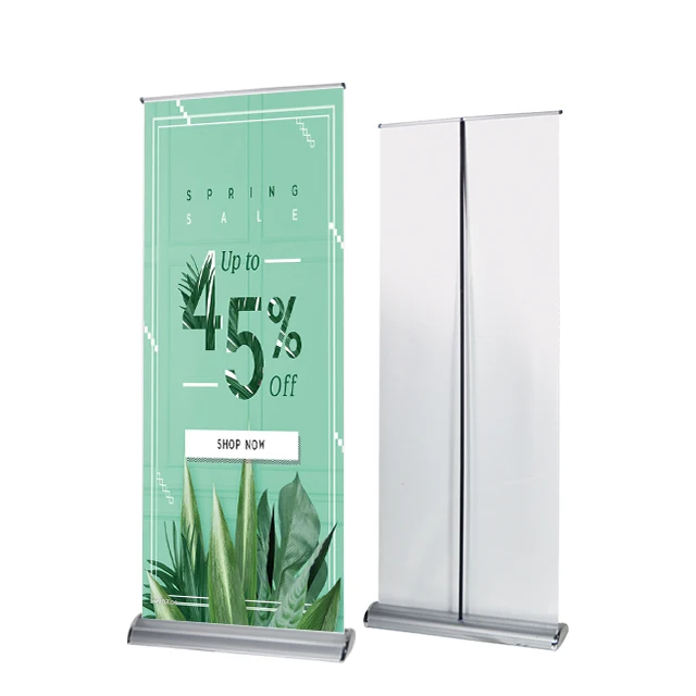 Roll Up Banner Stand Rollup Standee Aluminum Roll Up Stand Retractable Banners for Advertising