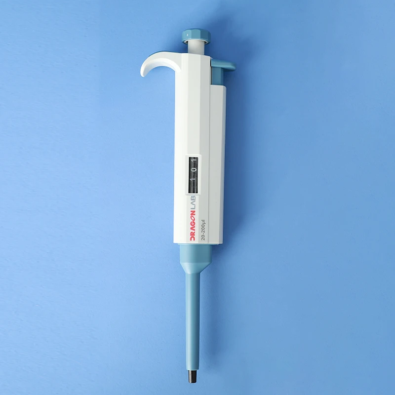 Лабораторная микролабораторная пипетка 10-1000UL, одноканальная Регулируемая Механическая микролабораторная пипетка