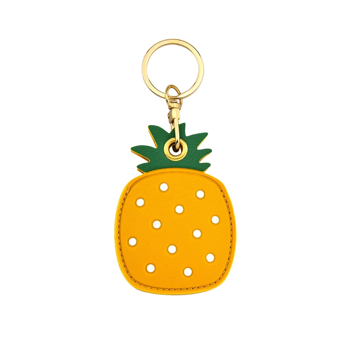 Custom Leather Chain  Leather Key Holder Keychain Cute Protective Case for Iphone Bag Suitcase