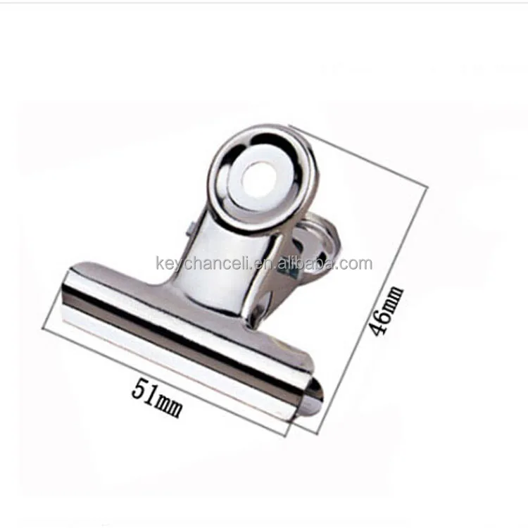 stationery office school supplies 20 30 38 50 63 75mm stainless steel paper clips bulldog clip metal food clips coffee bag clamp