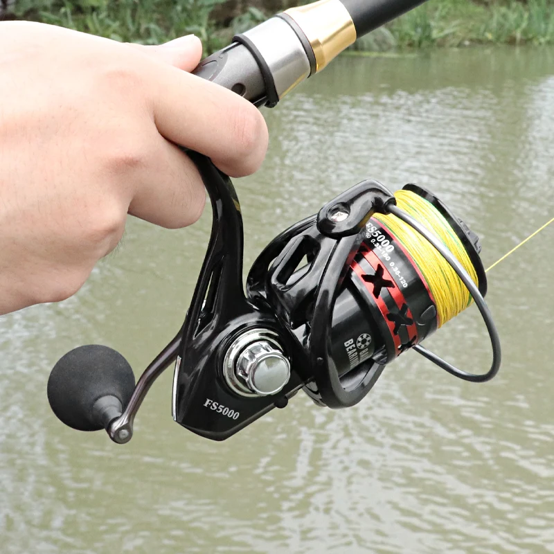 Best Sell Metal Red Black Spinning Wheel For Deep Sea Fishing Carp Spinning Reels