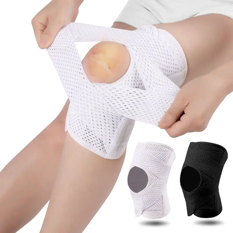 Updated Knee Braces Y Straps Compression Support Joint Air Fabric Breathable Knee Support