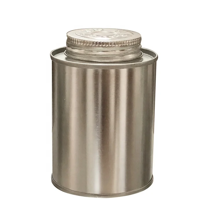 237ml empty screw top metal cans for pvc glue
